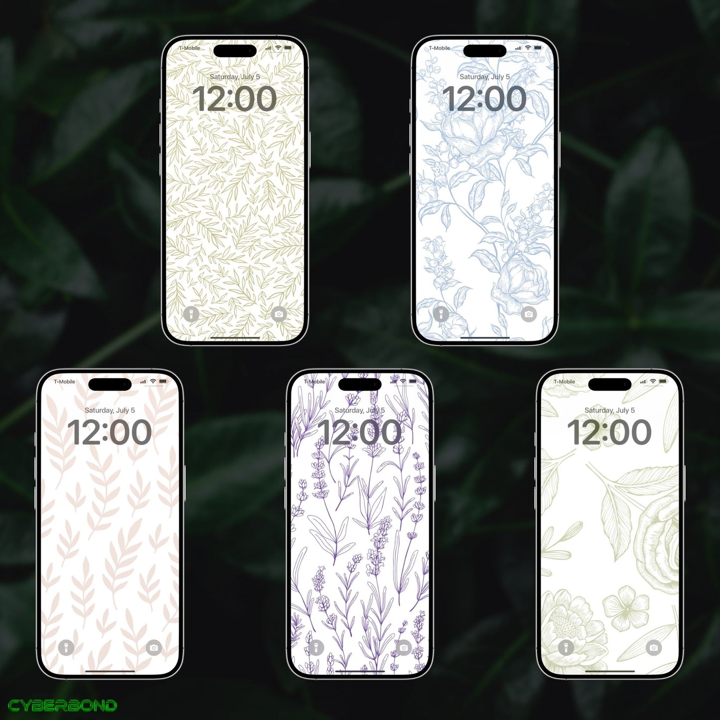 Botanical Mix V.1 | iPhone Wallpaper Pack