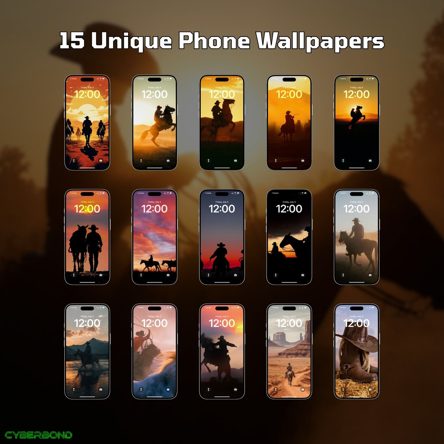 Cowboy Cool | iPhone Wallpaper Pack