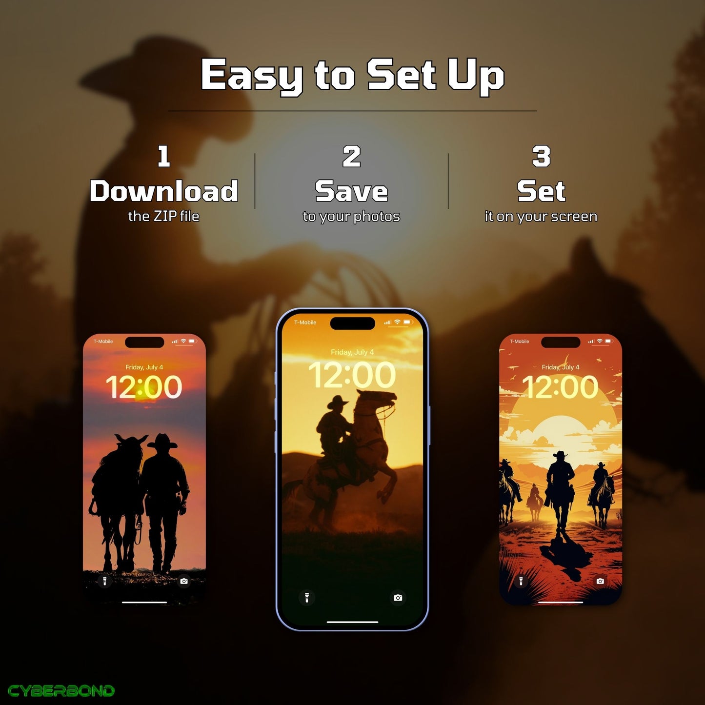 Cowboy Cool | iPhone Wallpaper Pack
