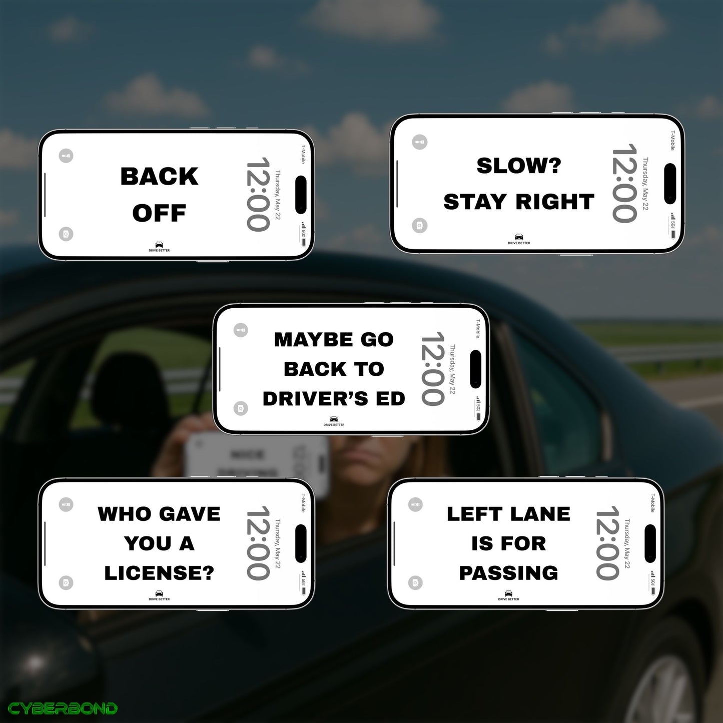 Road Rage V.1 | iPhone Wallpaper Pack