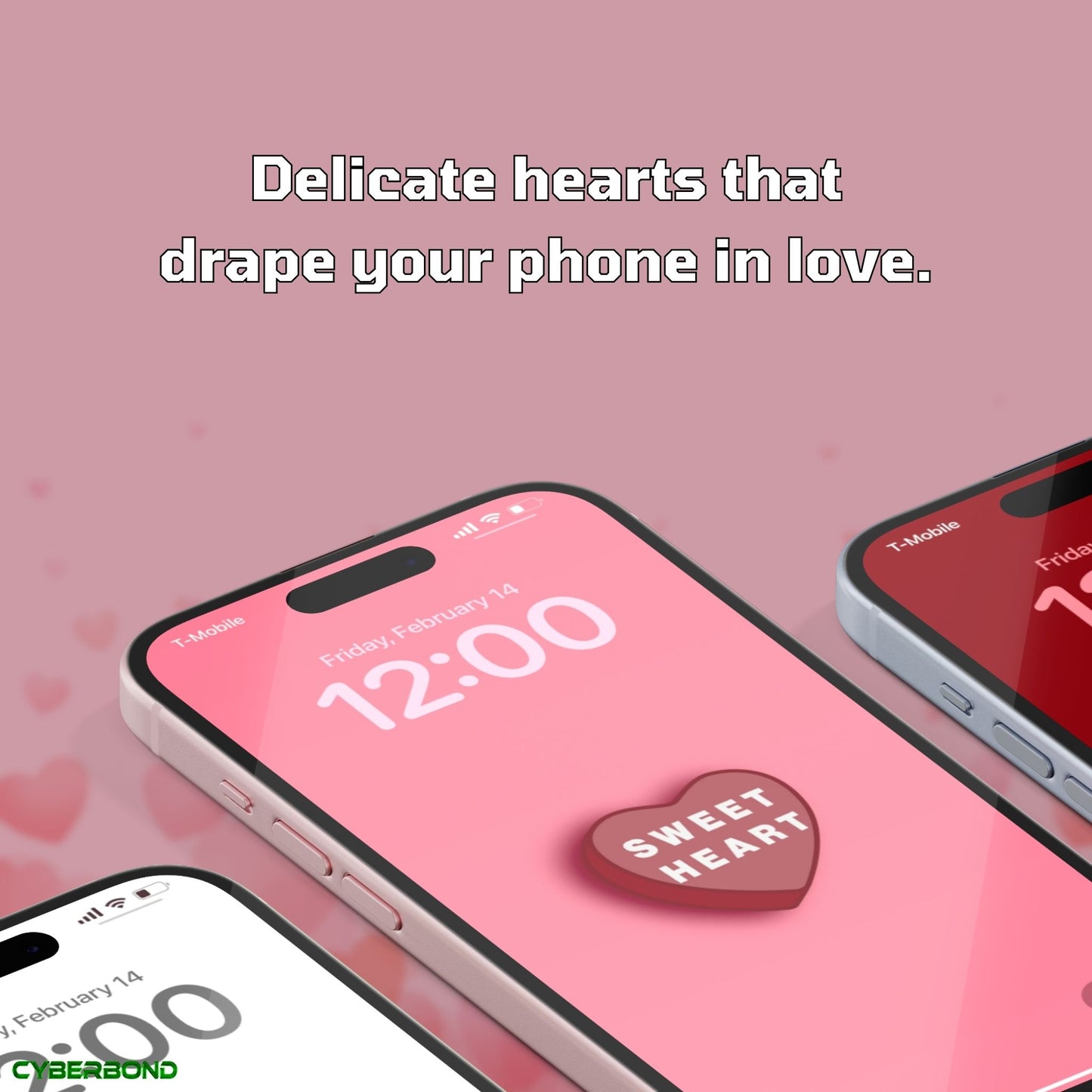 Conversation Heart Candy | Valentine iPhone Wallpaper Pack