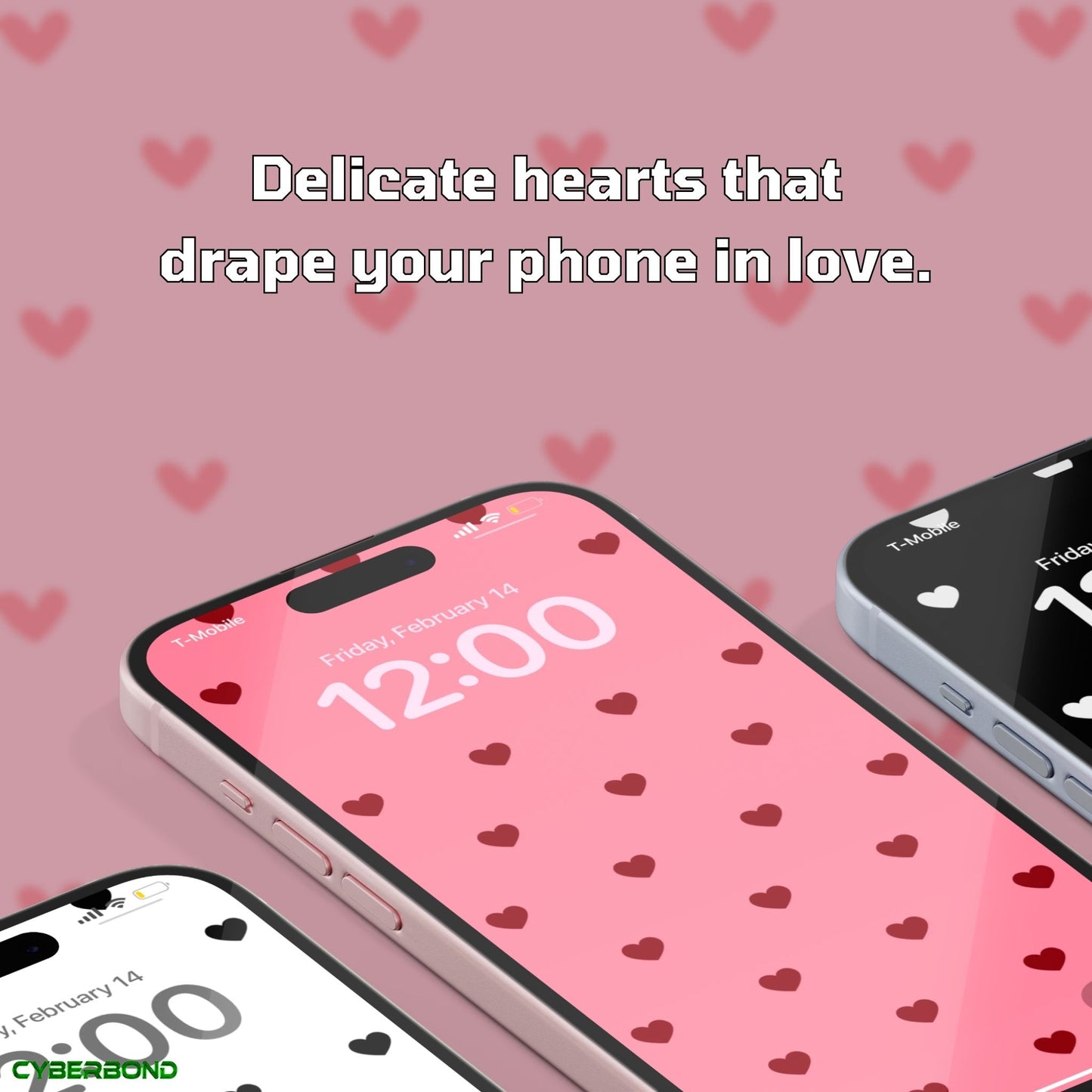 Mini Hearts | Valentine iPhone Wallpaper Pack