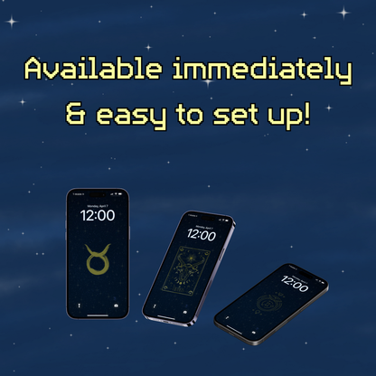 Night Sky | Taurus Star Sign Zodiac iPhone Wallpaper Pack