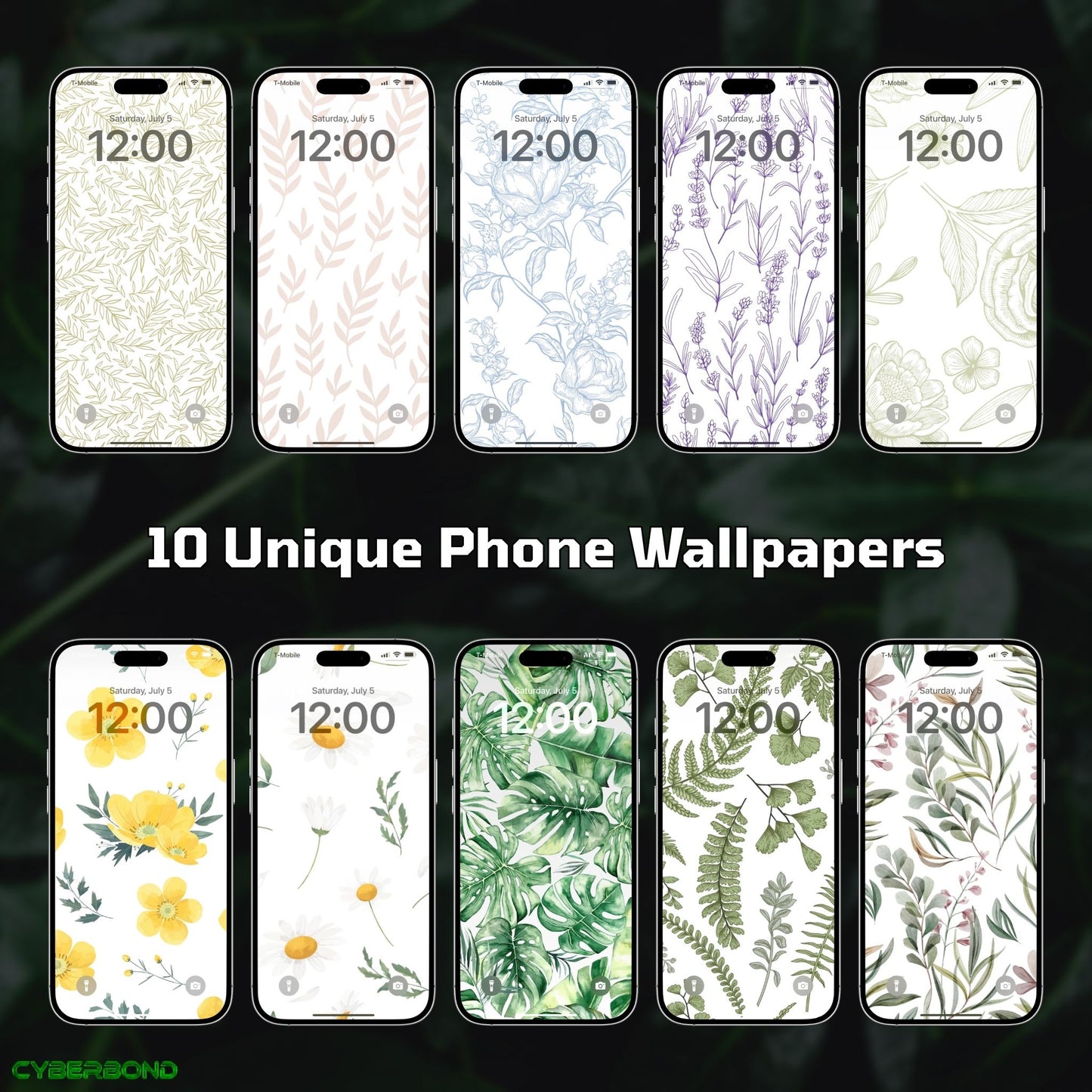 Botanical Mix V.1 | iPhone Wallpaper Pack