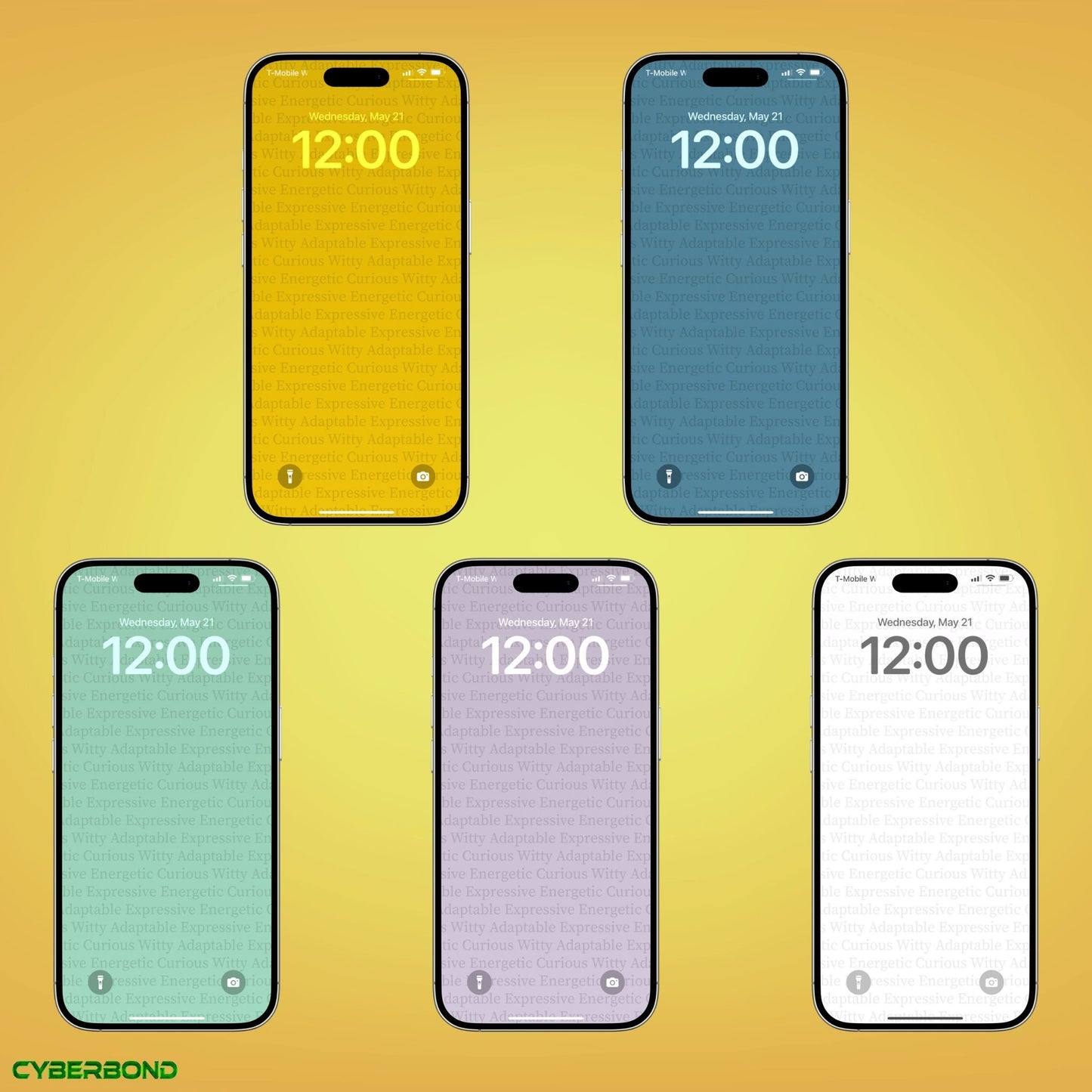 Split Color & Traits | Gemini Zodiac iPhone Wallpaper Pack