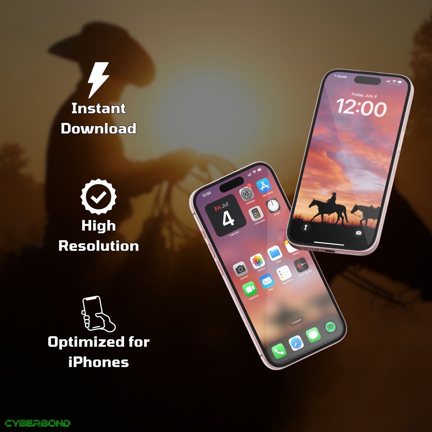 Cowboy Cool | iPhone Wallpaper Pack