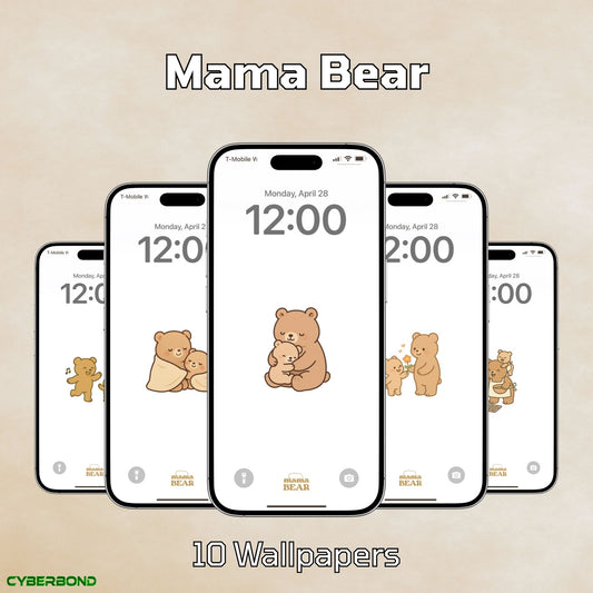 Mama Bear | Mother's Day iPhone Wallpaper Pack