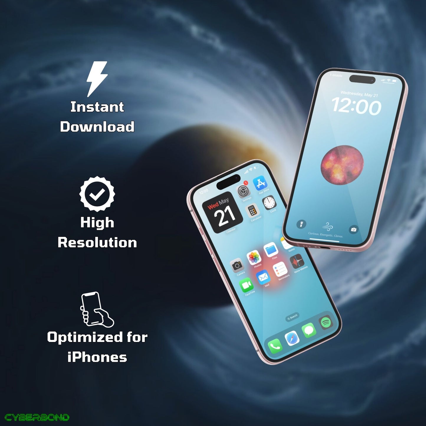 Mercury & Air | Gemini Zodiac iPhone Wallpaper Pack