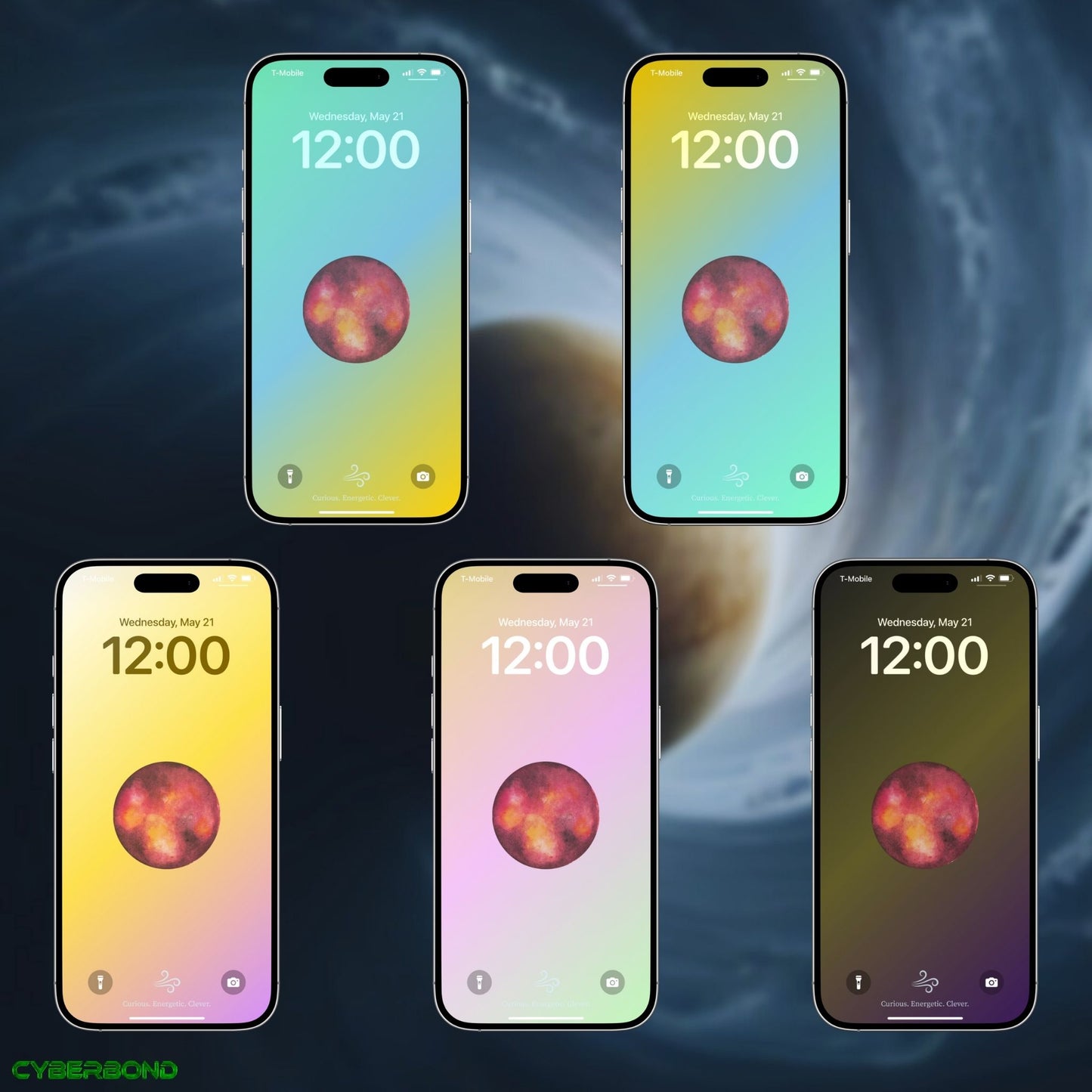 Mercury & Air | Gemini Zodiac iPhone Wallpaper Pack