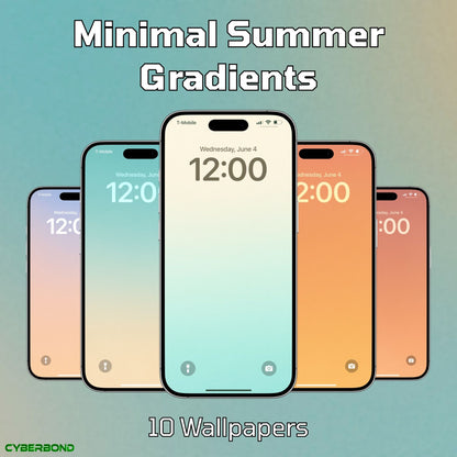Minimal Summer Gradients | iPhone Wallpaper Pack