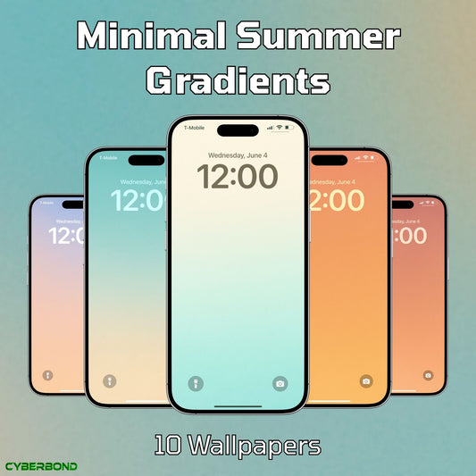 Minimal Summer Gradients | iPhone Wallpaper Pack