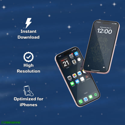 Night Sky | Gemini Star Sign Zodiac iPhone Wallpaper Pack