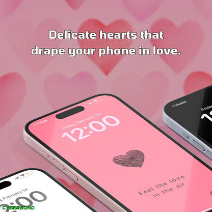 Fingerprint Heart | Valentine iPhone Wallpaper Pack